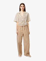SCOTCH & SODA Structured stripe wrap top