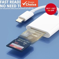 2-in-1 SD Card Reader Lighting iOS OTG Flash Drive Adapter for iPhone 14 13 12 Pro iPad  Pembaca Kad