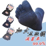 抗菌男生五趾襪 26~29cm 台灣製造 加大 抑菌除臭 吸濕排汗 石墨烯 萊卡彈性纖維 五指襪 運動襪子