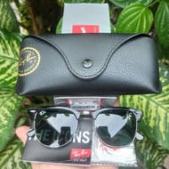 kacamata vintage merk Rayban Clubmaster Black RB 3016 901 Italy