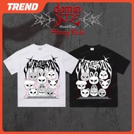 KPOP 2025 Stray Kids "dominATE" Evil SKZOO Merch Cotton T-shirt Unisex Fashion Loose Printed Short S