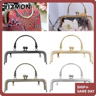 LIZMON Purse Frame Kiss Clasp, 20CM Metal Purse Clasp Frame,  Vintage Purse Frame DIY Craft