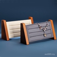 Solid Wood Shelf Hongtai Tray Jewelry Rack Props Jewelry Earrings Display Stand Horizontal Ring Ring