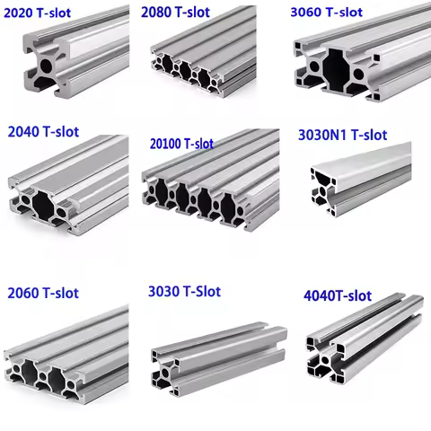 2020 2040 2060 2080 20100 3030 3030N1 3060 4040 Aluminum Profile T-slot EU Standard Linear Rail Extr