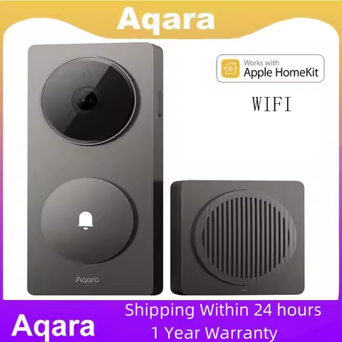 Aqara Smart G410 Video Doorbell Smart Hub Gateway 2K WiFi 2.4GHz/5GHz Zigbee/Thread AI Face Recognit