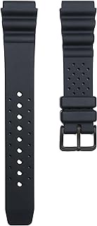 Durable Black Rubber Watch Band, 20mm, Compatible with Citizen Promaster Sports Divers Watches, Replacement Strap