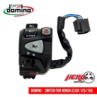 Domino Handle Switch For Honda Click with Pssing Light Hazard Light PLug and play