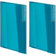 KOKUYO File, Clear Holder File KaTaSu A4 Blue Green F-KC5720BG x 2