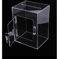 Ballot box, ballot box, lottery box, mica charity box, with lock, 2mm, 3mm thick, Acrylic