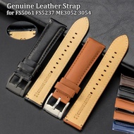 22mm 24mm High Quality Genuine Leather Watch Strap for Fossil FS5061 FS5237 ME3052 3054 Qiuick Relea