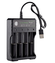 Sạc Pin Tự ngắt và có đèn báo khi đầy BMAX 4 Khe cao cấp dùng cho pin 18650