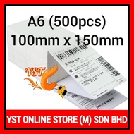 Yst online store 100x150mm thermal sticker