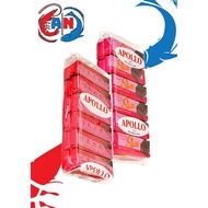 (BERKAH) Apollo wafer MILK CHOCOLATE / APOLO COATED wafer 12 pcs x 12gr / Waffle / CHOCOLATE wafer /