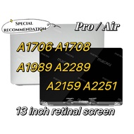 Laptop Replacement Screen 13.3 Inch Retina Film LCD A1706/A1708/A1989/A2289/A2251/A2159 Upper Half A