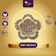 Ozel Flower BabyBrooch G34035 Kerongsang & Pin Tudung, Hijab, Songkok, Baju Kurung & Kebaya