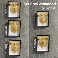 Wulandari Brooch Set Alpaca/ Set Balinese Alpaca/