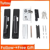 Tutoushop Bathroom Lever Lock Set High Security Anti Oxidation Coating Low Noise Impact Resistant Door Lockset for Office