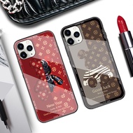 Capa OPPO R19 R17 R15 Pro R11 R9 Plus Shock Resistant Cute Machine Bear Hard Tempered Hard Glass Back Funda oppo r15x r9s r11s plus R15 Case