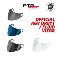 AGV Orbyt / Fluid Visor Smoke Silver Blue 100% Original