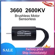 3660 2600KV Brushless Sensorless Waterproof Motor 3.175mm For 1/8 RC Off-road Car 3660 2600KV 3300KV