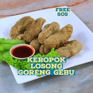 500GRAM KEROPOK LOSONG GORENG VACUUM PACK FREE SOS