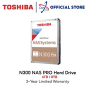 Toshiba N300 Nas Pro 3.5" SATA Nas Internal Hard Disk Drive / HDD ( 6TB / 8TB )