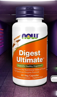 เอนไซม์ย่อยอาหาร / Digest Ultimate Enzymes 60 / 120 Capsules by NOW FOODS