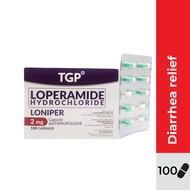 LONIPER TGP Loperamide 2mg Capsule 1 BOX (100 capsules) for LBM/ sudden diarrhea