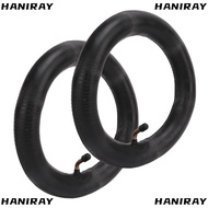 HANIRAY 2 Pcs Inner Tube, Angled Valve Butyl Rubber Electric Scooter Inner Tube, Durable Black Repla