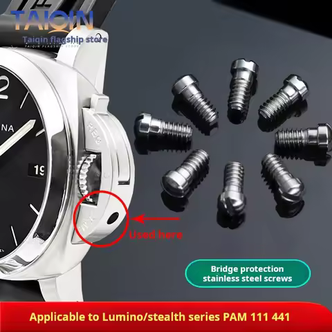 Men Watch screws accessories For Panerai PAM441 PAM111 bridge protection stainless steel dial ear sc