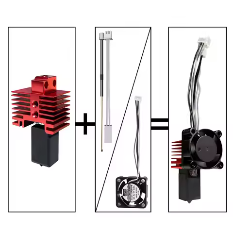 For Bambu Lab P1S Hotend Complete Assembly Upgrade Hardened Steel Extruder Kit For X1 X1C P1P P1S Fa