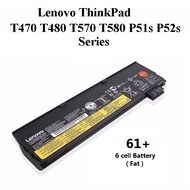 Lenovo ThinkPad T470 T480 T570 T580 P51s P52s Series 48Wh 6 Cell 61+ Notebook Battery - 01AV425 01AV426 01AV491