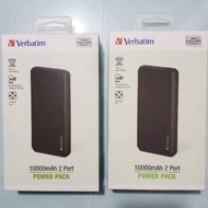 (黑色現貨) 全新 Verbatim 10000mAh power bank 行動電源 外置電 可換百佳超市禮券