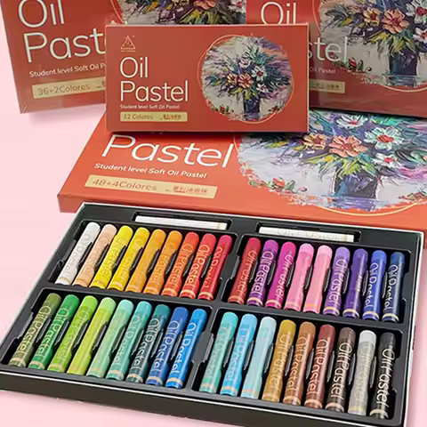 Artist Soft Oil Pastel Set 24/36/48 Colors Professional Painting Drawing Graffiti Art Crayons Washab