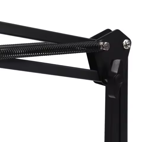-AT52 2X Adjustable Desktop Clamp Suspension Boom Scissor Arm Mount Stand Holder For Logitech Webcam