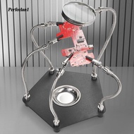 Garende Helping Hands Soldering Station with Magnifying Glass 4 Arms Helping Hands