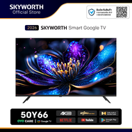 (Pre-order 14-20 day) New 2026! SKYWORTH 4K Google TV 120Hz 50 นิ้ว 50Y66 | Wi-Fi | Netflix & YouTub