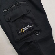 NATIONAL GEOGRAPHIC BAGGY JOGGER CANVAS CARGO PANTS ORIGINAL AUTHENTIC