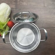 nồi inox 18cm -pot inox 18cm