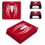 Spider-Man PS4 PRO Console Skin Decal Sticker + 2 Controller Skins Set (Pro Only)