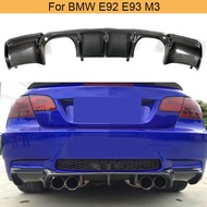 Carbon Fiber Car Rear Bumper Diffuser Lip Spoiler for BMW E92 Coupe E93 Convertible M3 2008 - 2013 C