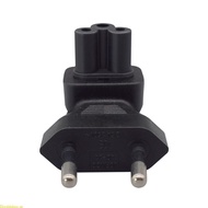 Doublebuy EU4 0MM to IEC320 C5 Electrical Power Adapter EU Standard 2 Pin to IEC320 C5 Cloverleaf Ri