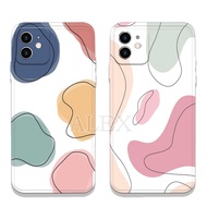 Af15 Softcase Silicone Iphone 6 6+ 7 7+ 8 8+ X XS MAX XR 11 12 13 14 PRO MAX Case Motif Simple Paste