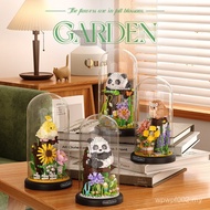 Desktop Toy Tumbler Ornaments Building Blocks Compatible with Lego National Trendy Educational Flowe