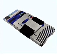 不銹鋼彈力帶卡夾錢包連梳子功能 lfmckp 1268 Stainless Steel Elastic Strap Card Holder Wallet with Comb Function 在我的店