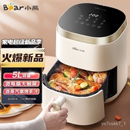 🚓BearQZG-D15W1Air Fryer Household Visual New Large Capacity Oven Air Fryer Multifunctional