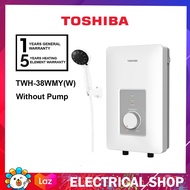 Toshiba Instant Water Heater TWH-38WMY(W) White No pump TWH38WMYW / With Pump and Rainshower TWH-38E