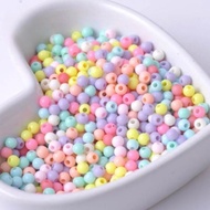 Bisa COD [ 20gr ] Mote Susu Bulat Manik Manik Susu Warna Pastel 4/6/8mm