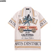 COD เสื้อเชิ้ตแขนสั้น พิมพ์ลาย AMIRI แฟชั่นคลาสสิก A5#FSDFG