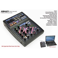 Ashley AUDIO 402 AUDIO402 4Channel AUDIO MIxer Original USB Interface Bluetooth